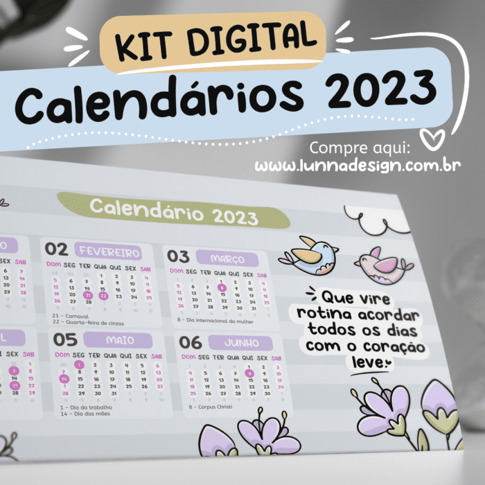 Calendários 2023 - Lunna Design