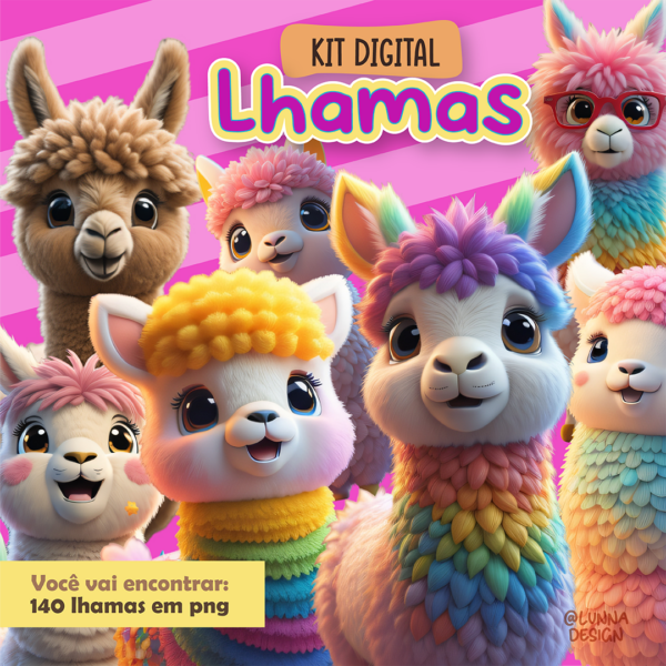 Lhamas - Kit digital
