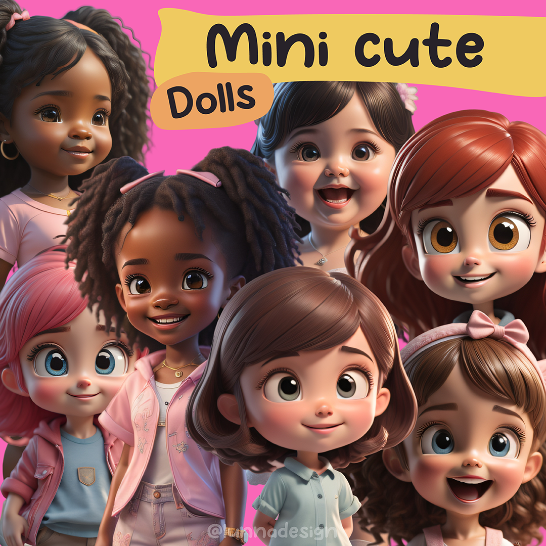 Mini cute deals doll