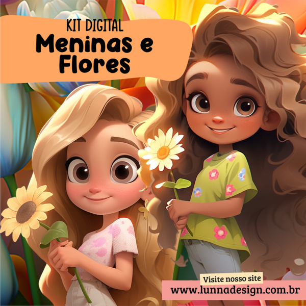Meninas e Flores