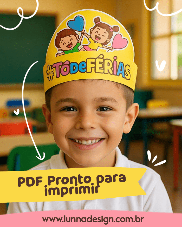 Chapéu coroa #Tôdeférias