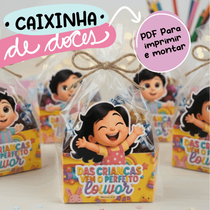 Caixinha de doces - Dia das crianças