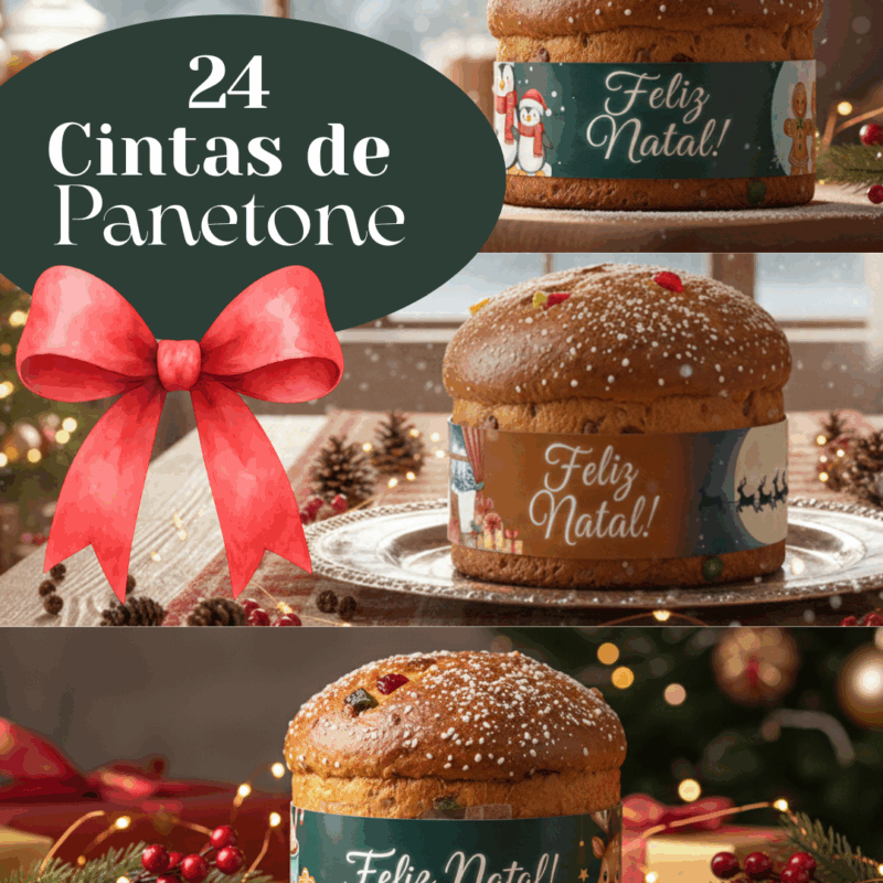 Cintas de Panetone - PDF para imprimir