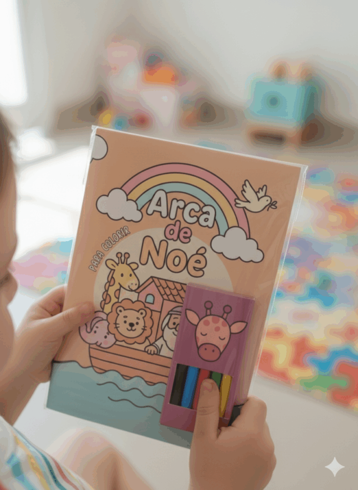 Arca de Noé para Colorir – PDF para imprimir e montar - Imagem 2