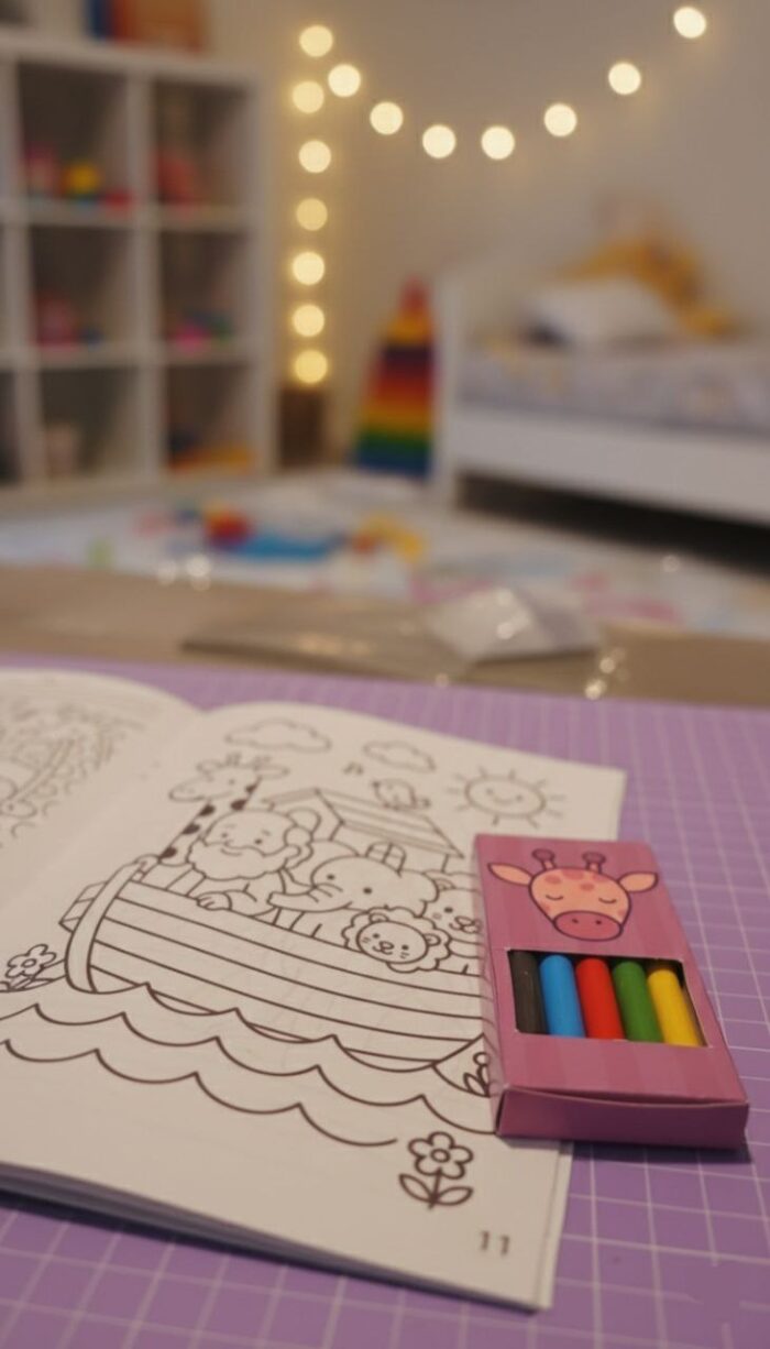 Arca de Noé para Colorir – PDF para imprimir e montar - Imagem 4