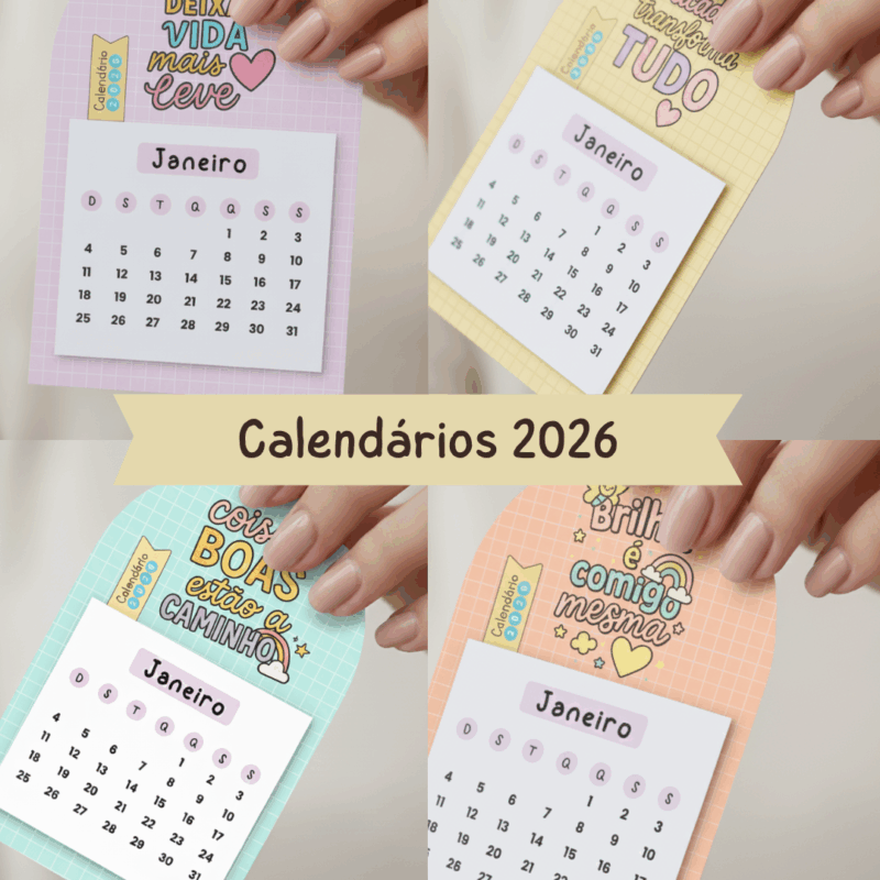 PDF Calendários 2026 - Frases motivacionais