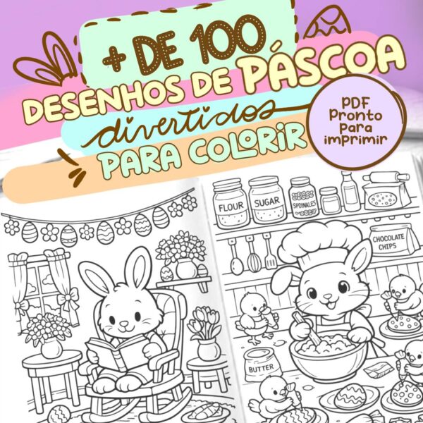 + de 100 Desenhos de páscoa divertidos | Para colorir