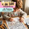 PDF com + de 100 Desenhos de páscoa divertidos | Para colorir